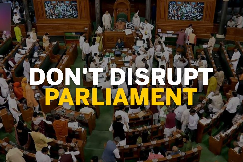 You are currently viewing THE UNFORGIVABLE DISRUPTIONS – A COSTLY AFFAIR FOR TAXPAYERS IN INDIA