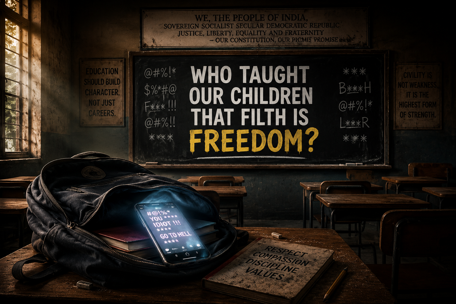 You are currently viewing WHO TAUGHT OUR CHILDREN THAT FILTH IS FREEDOM?